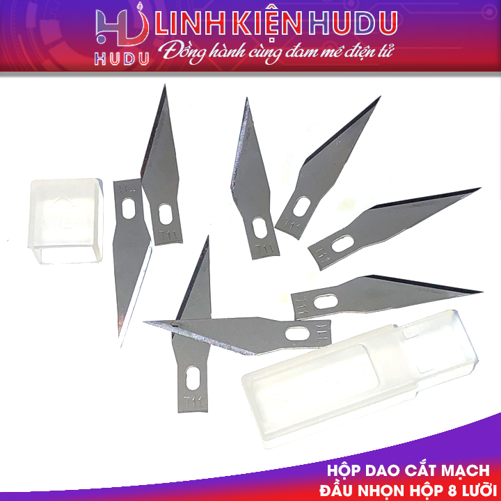 Hộp 8 lưỡi dao cắt mạch đầu nhọn